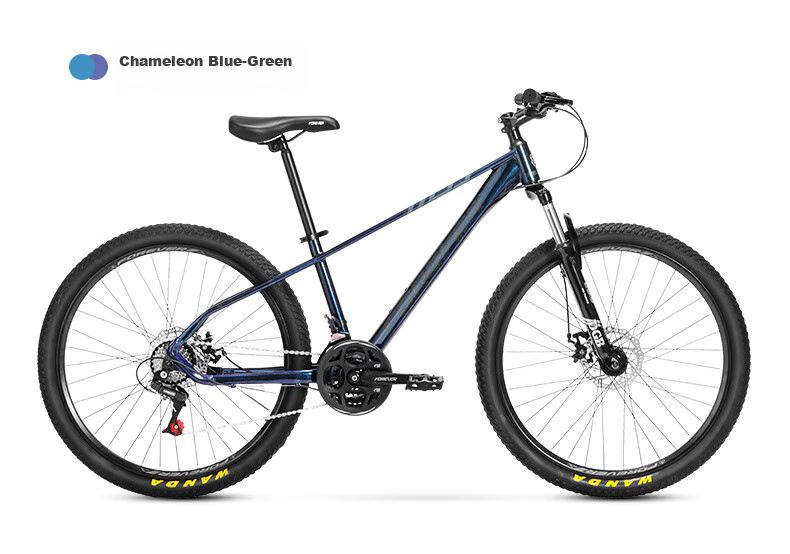 FOREVER Mountain Bike, 24-Speed, 26-Inch, Hydraulic Disc Brakes, for Men And Women, Adult And Student Use, City Off-Road Bicycle, Gray 31