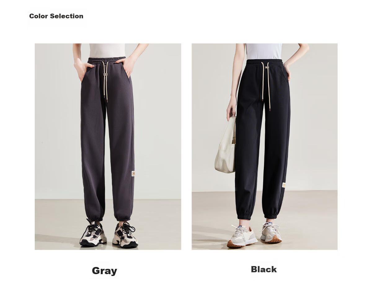 Halo Queen Women's Joggers with Elastic Waistband And Drawstring, Casual Pants for Spring And Autumn, Loose-Fitting Slimming Sweatpants H13QR1953 20