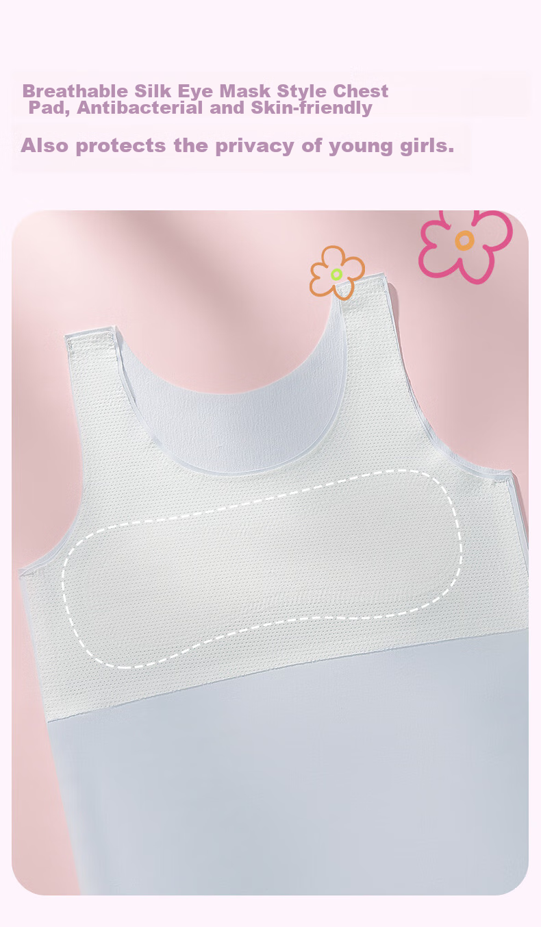 YUZHAOLIN Girls' Underwear for Puberty, Ages 12-16, Long Style, for Middle And High School Students, Teenage Girls' Bra, Girls' Camisole 7