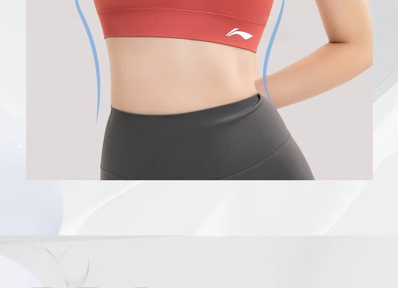 LI-NING Women's Sports Bra Yoga Fitness Medium Support Quick-Dry Breathable Tank Top Running Pink M 13