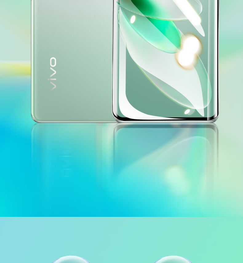 ESCASE Vivo S16e Tempered Glass Screen Protector for Y77/Y78, Non-Full Coverage Protective Film, HD Clear Transparent No White Edge Glass Screen Film 2