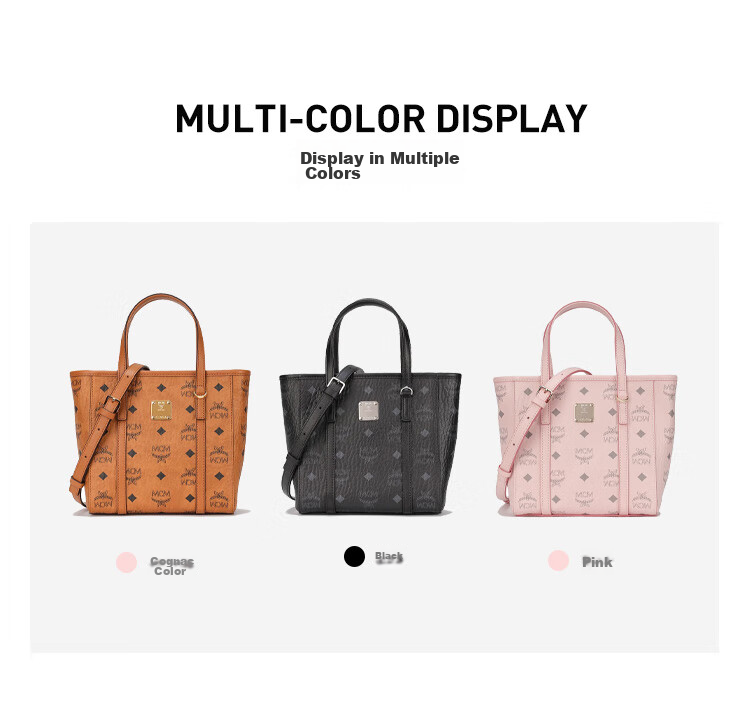MCM TONI Mini Tote Bag, Basket Bag, Crossbody Bag, Cognac Color Gift 3