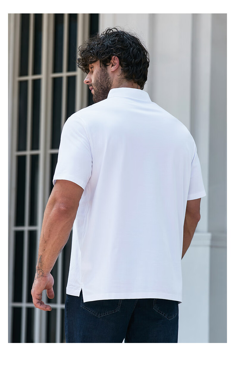 Dibinze Large Size Polo Shirt for Men, Plus Size Loose Fit Cool Business Casual Collared T-Shirt, White, 8XL 23