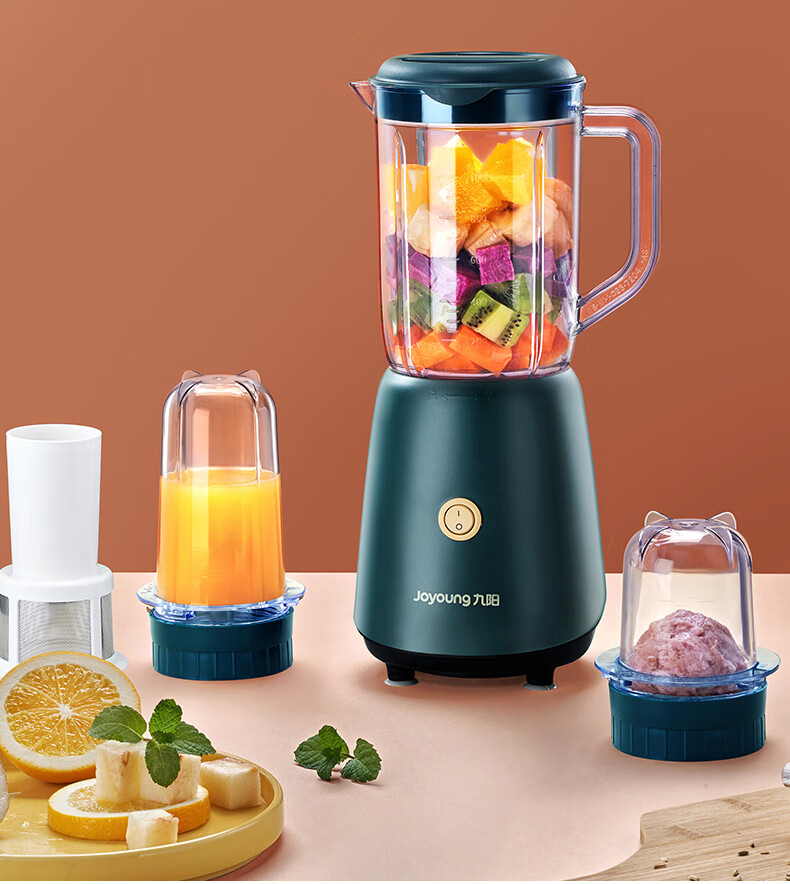 Joyoung Juicer Blender, Multifunctional Easy-To Home 1-Liter Mixer, Rice Paste And Juice Maker, Baby Food Processor, Three-Cup Configuration JYL-C012 3