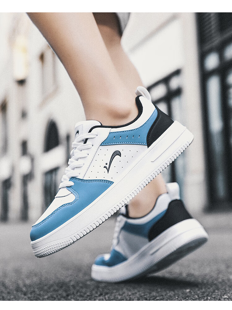 Guirenniao Women's Sneakers New Couple Casual Shoes Thick Sole Sports Shoes White/Black Size 38 15