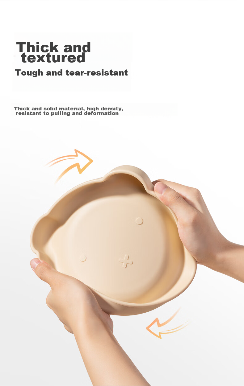 LUSN Baby Suction Plate, Self-Feeding Divided Silicone Bowl Set, Specialized Tableware for Children's Meals 5