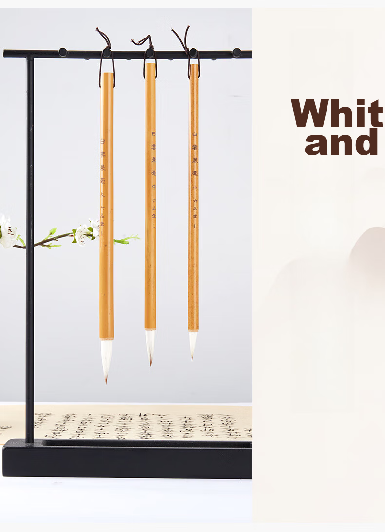 Liupintang Calligraphy Brush Set with Mixed Hair, Large And Small Regular Script for Students' Calligraphy And Chinese Painting, Beginner's Starter Kit with Ink, Ink Dish, Paper, And Four Treasures of The Study 12
