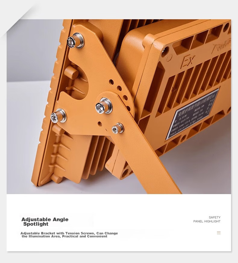 Qianzhiyi LED Explosion-Proof Light High-Power Waterproof Corrosion-Resistant Square QY-GY-FB200W Industrial Floodlight for Construction Sites, Warehouses, Factories, Chemical Plants, Workshops, Gas S 22