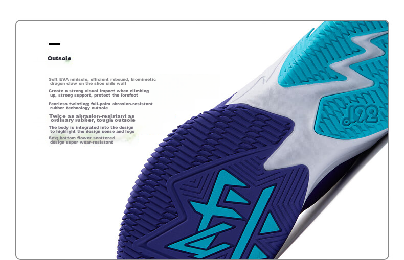 361° Children's Sports Shoes, All-Season Youth Basketball Shoes with Durable Rotating Buckle, Blue, Size 40 39