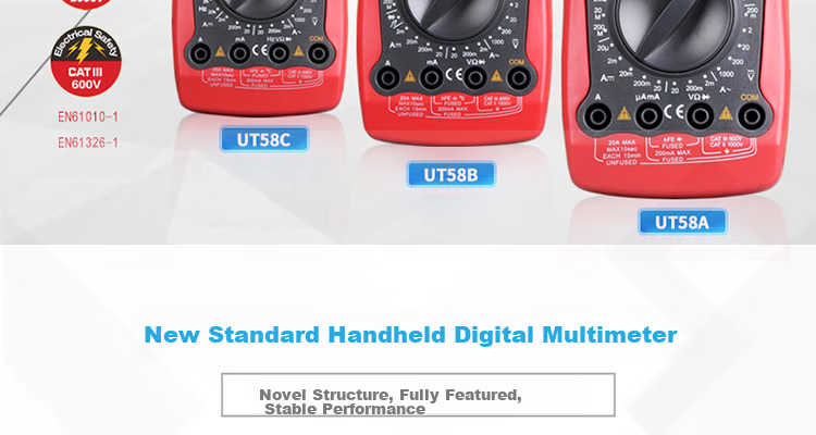 UNI-T UT58A Large Digital Multimeter, Universal Meter for Home Use, Electrician's Meter, Multi-Function Meter 2