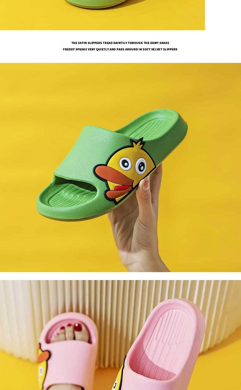 Huameijianbu Cartoon INS Style Squishy Parent-Child Indoor And Outdoor Bathroom Sandals HM3311 Black Size 40-41 11