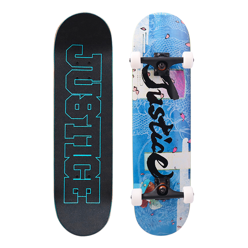JUSTICE Boiling Point Skateboard for Adults, Professional Skateboard for Teenagers And Children, Beginner Four-Wheel Street Cruising Skateboard Kai Feng