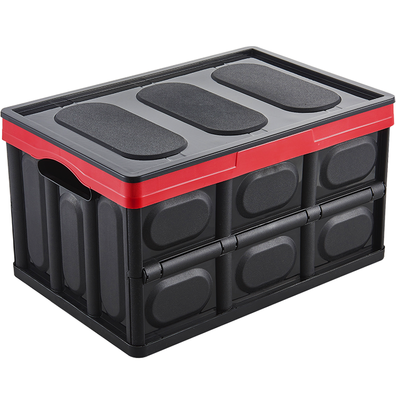 YUECAR Trunk Storage Box, Car Organizer, Foldable Car Trunk Container, Household Classic Small Size - Cool Black