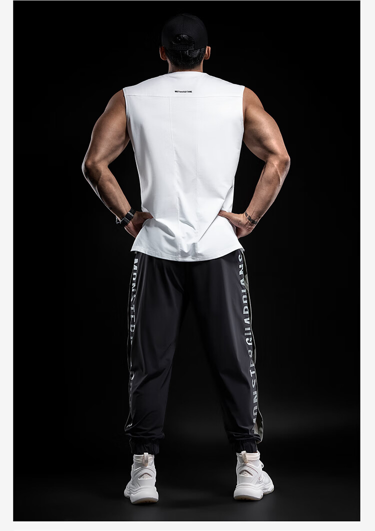 Monster Guardians Men's Athletic Pants, Basketball Button-Up Shorts, Quick-Release Side Buttons, Training Joggers, Black, Size S 7