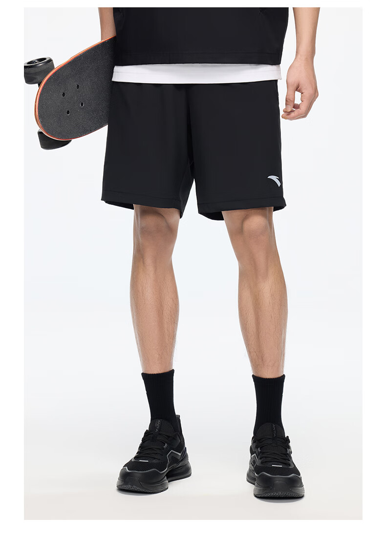 Anta Quick-Dry Men's Sports Shorts Summer Moisture-Wicking Breathable Fitness Training Running Outdoor Casual Woven Five-Point Pants 18