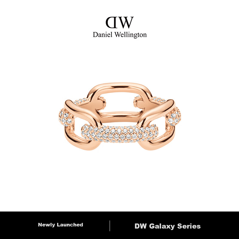DanielWellington DW Ring for Women, Starry Silver Couple Rings Size 52, Birthday Gift for Women DW615