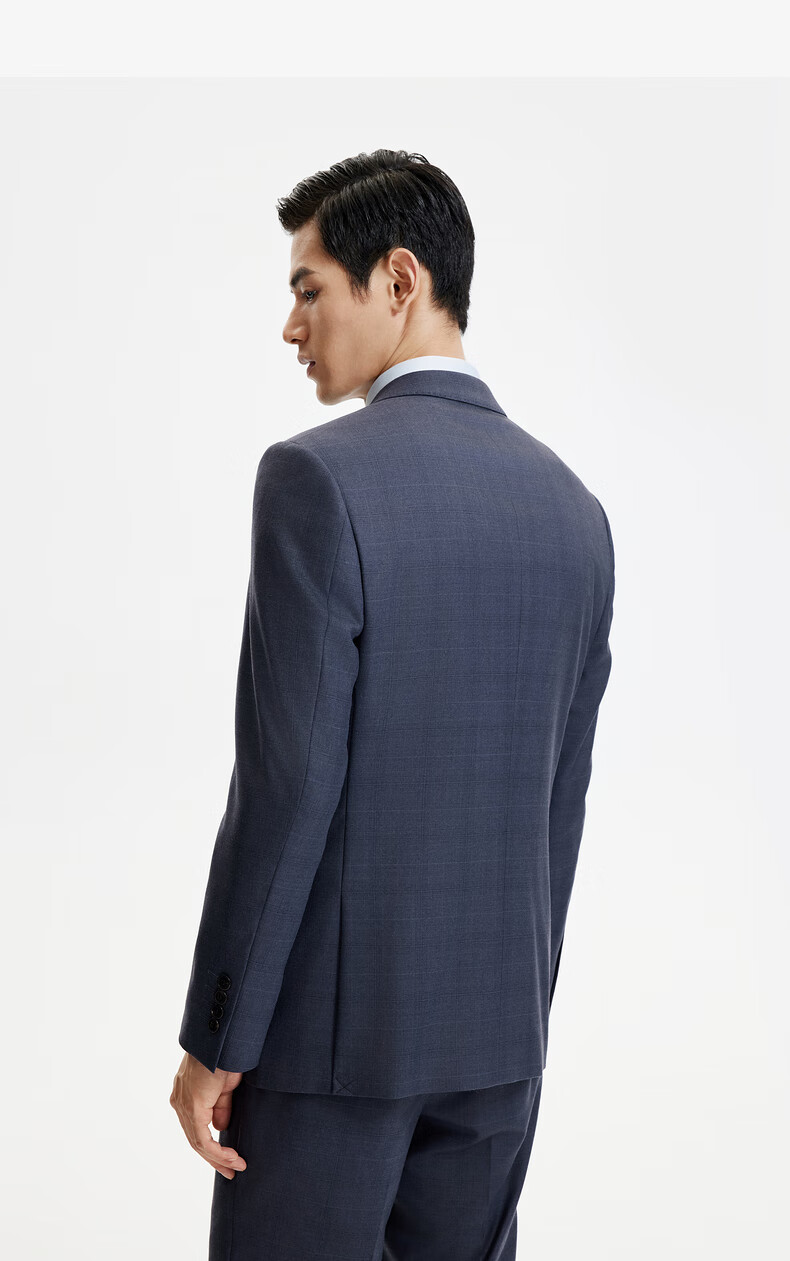 Goldlion [71% Wool] Spring Men's Suit Classic Plaid Slim Fit Business Formal Suit 56A 4