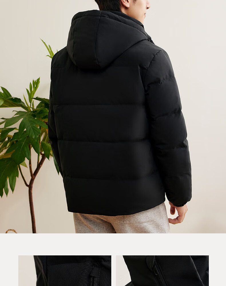 361° Men's Autumn Winter Three-Protection Water-Repellent Short Hooded Down Jacket 652544301D-3 12