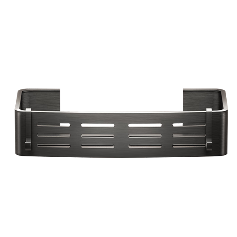 MICOE Space Aluminum Square Bathroom Storage Rack, No Drilling Required, Toilet Washbasin Organizer, Wall-Mounted Kitchen Storage Shelf
