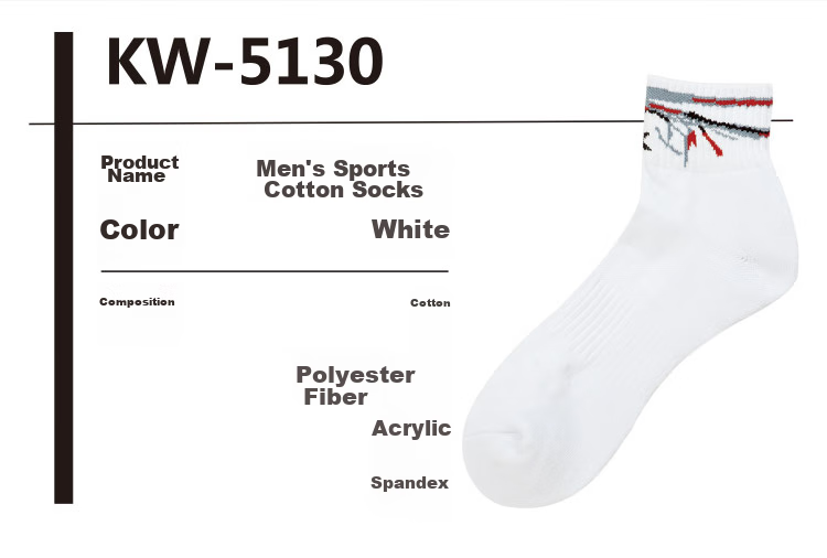 KAWASAKI Badminton Socks, Running Sports Socks, Breathable Men's Thickened Terry Mid-Length Socks, 3 Pairs Pack, R142D Black White Gray 2
