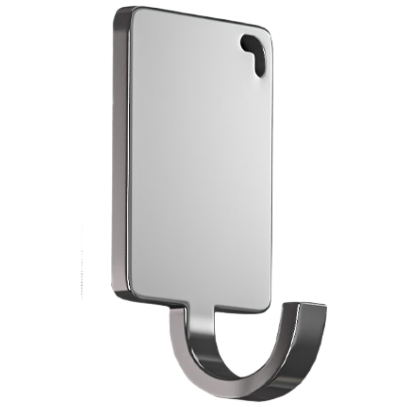 MUYA Kitchen Refrigerator Side Magnetic Hooks, Strong Adhesive Iron-Free Sticky Hooks, No Drilling Required, Household Pot And Spatula Hanger Rack