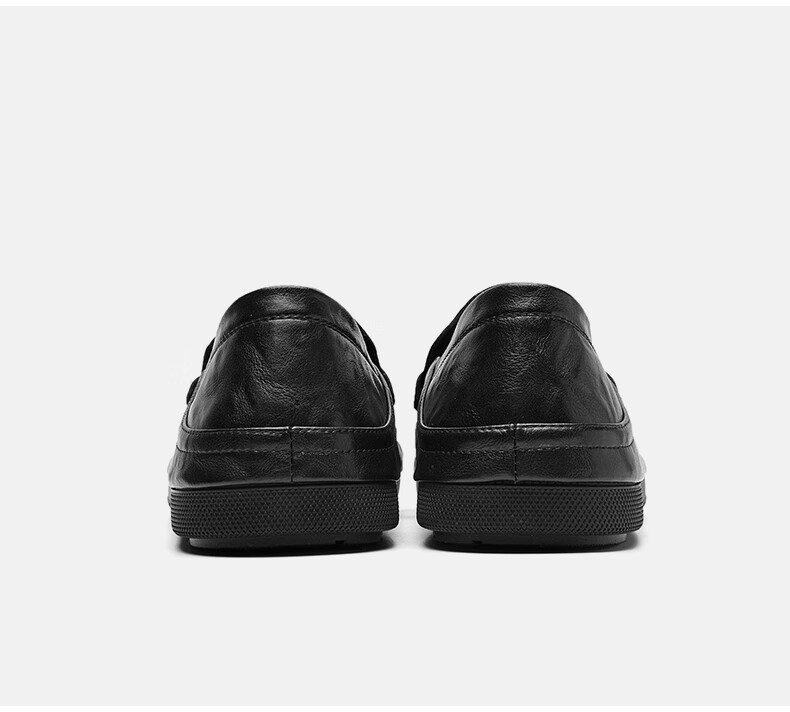 HLA Men's Casual Slip-On Loafers with Soft Soles, HAAPXM2FBI171, Black, Size 41 29