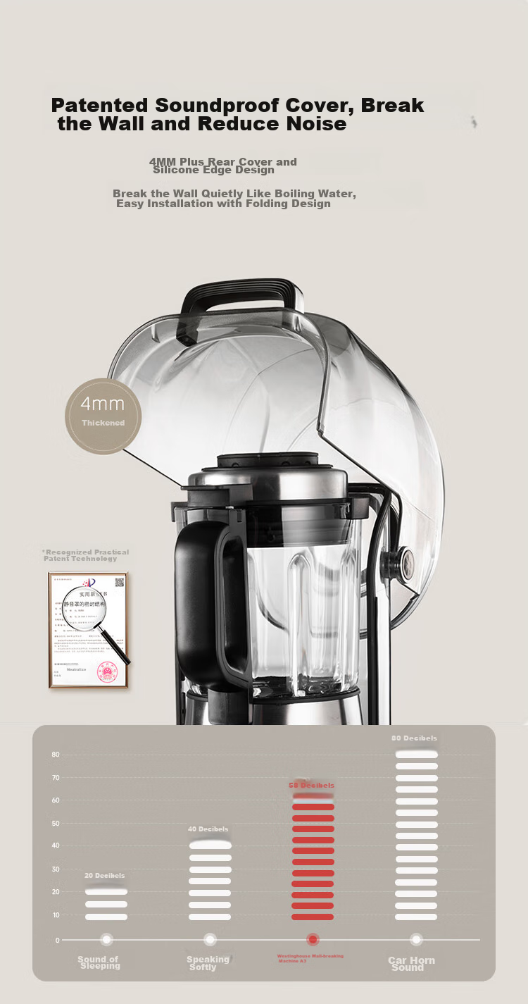 Westinghouse WFB-HS0454 Rose Gold Multifunctional Heated Blender Food Processor with Intelligent Heat Preservation for Home Use 4