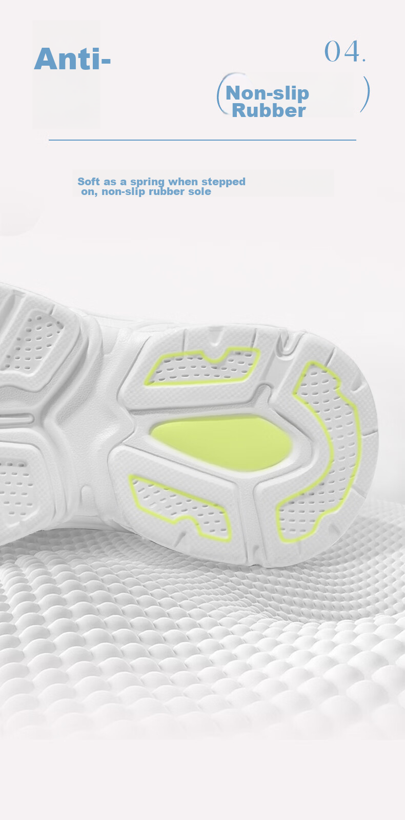Belle Children's Shoes [No-Tie Rotating Buckle], Kids' Sneakers, Running Shoes, Spring And Autumn Dad Shoes, Breathable White Shoes, White, Size 26 7