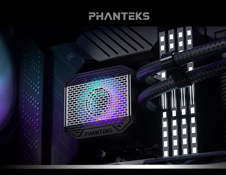 PHANTEKS Ice Spirit M25 White 360 V3 All-In CPU Liquid Cooler (Pre-Installed 3 ARGB Fans, Infinite Mirror, Simplified Cable Management, All-Metal Mounting Brackets) 1