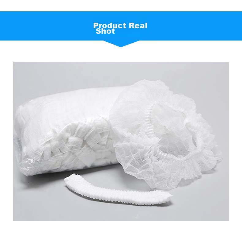 Maozheng Disposable Head Cover Cap, Chef Work Hat, Dustproof And Stainproof Head Cover, Workshop Mesh Hat, Oil-Proof Non-Woven Strip Hat, White, 100 Pieces 11