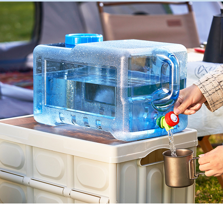 Suncojia Water Bucket, Outdoor Water Storage Bag with Tap, Portable Handheld Water Bag, Large Capacity Sandbag, Foldable Water Bucket 17