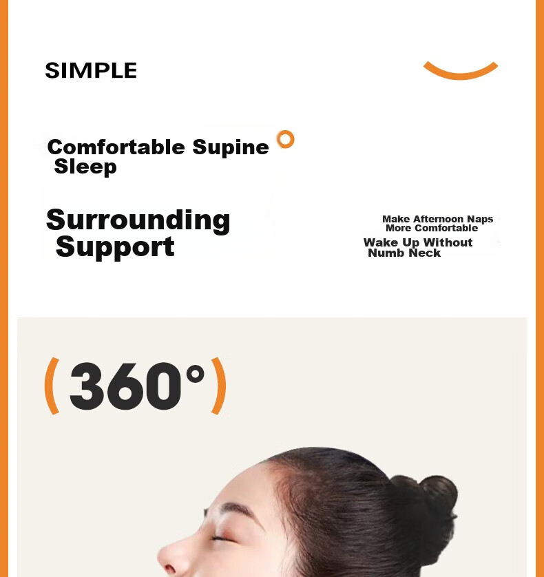 Jingmao U-Shaped Pillow, Nap Pillow, Cervical Pillow, Memory Foam Neck Pillow, Airplane Neck Support Pillow, Travel And Office Sleeping Pillow, Nap Pillow 22