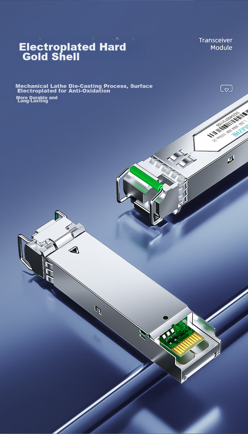 SAMZHE Huawei-Specific Electrical Port Module, SFP to RJ45 Gigabit Optical Module, Optical Port to Electrical Port Module, Built-In DDM Function, Single Pack, HQGE 8