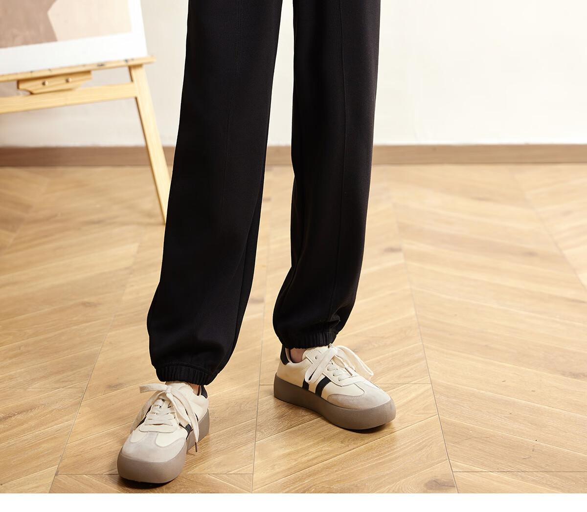 Halo Queen Women's Casual Pants with Drawstring Elastic Waist, Straight-Leg Trousers with Tapered Legs, Slimming And Versatile Sports Pants, New Product H143R1014 21
