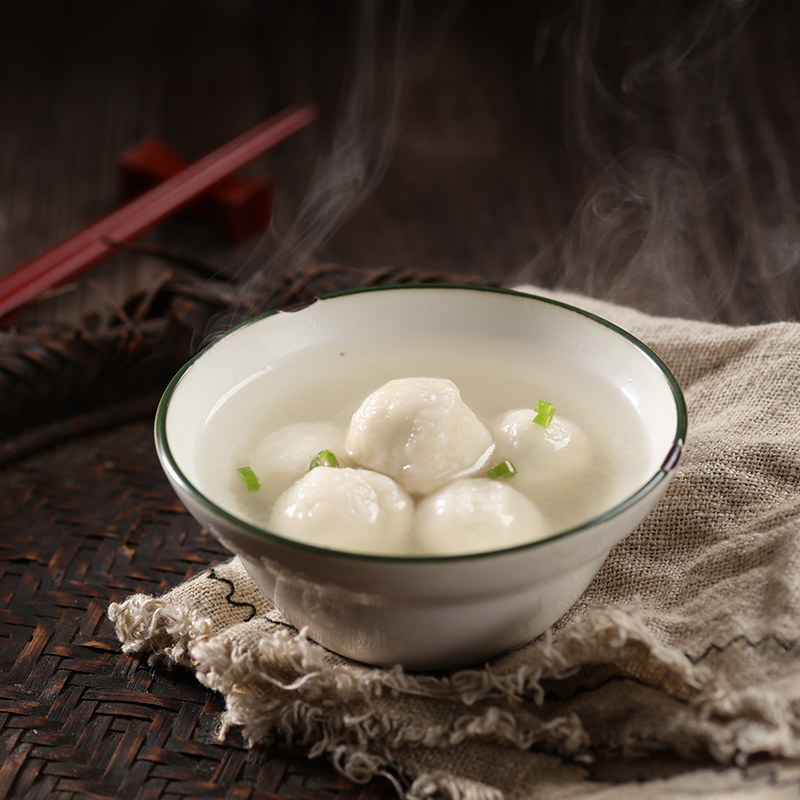 海欣正宗爆汁小鱼丸500g非遗技艺福州鱼丸包心丸子早餐半成品火锅食材