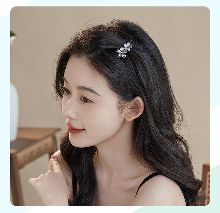 CHIMERA Leaf-Shaped Hair Clip, Duck-Bill Clip, Korean-Style Barrette, Bangs Clip, Hair Accessory, Women's Birthday Gift 6