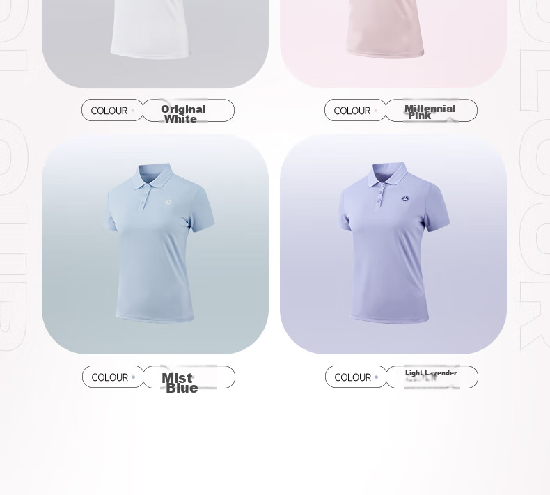361° Women's Short-Sleeve T-Shirt, Summer New Style Quick-Dry Polo Shirt, Sports Running Loose Top, 662624112H-2 81
