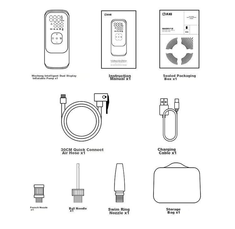 NEWO Car Air Pump, Tire Inflator for Vehicles, Bicycle And Electric Bike, Portable Wireless Pressure Gauge, Lixiang I9 33