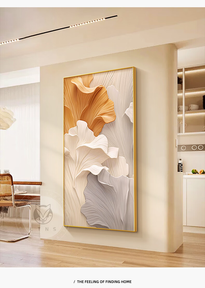 Long Time No See Large Home Entrance Decorative Painting Modern Minimalist Abstract Art Corridor Wall Hanging 3