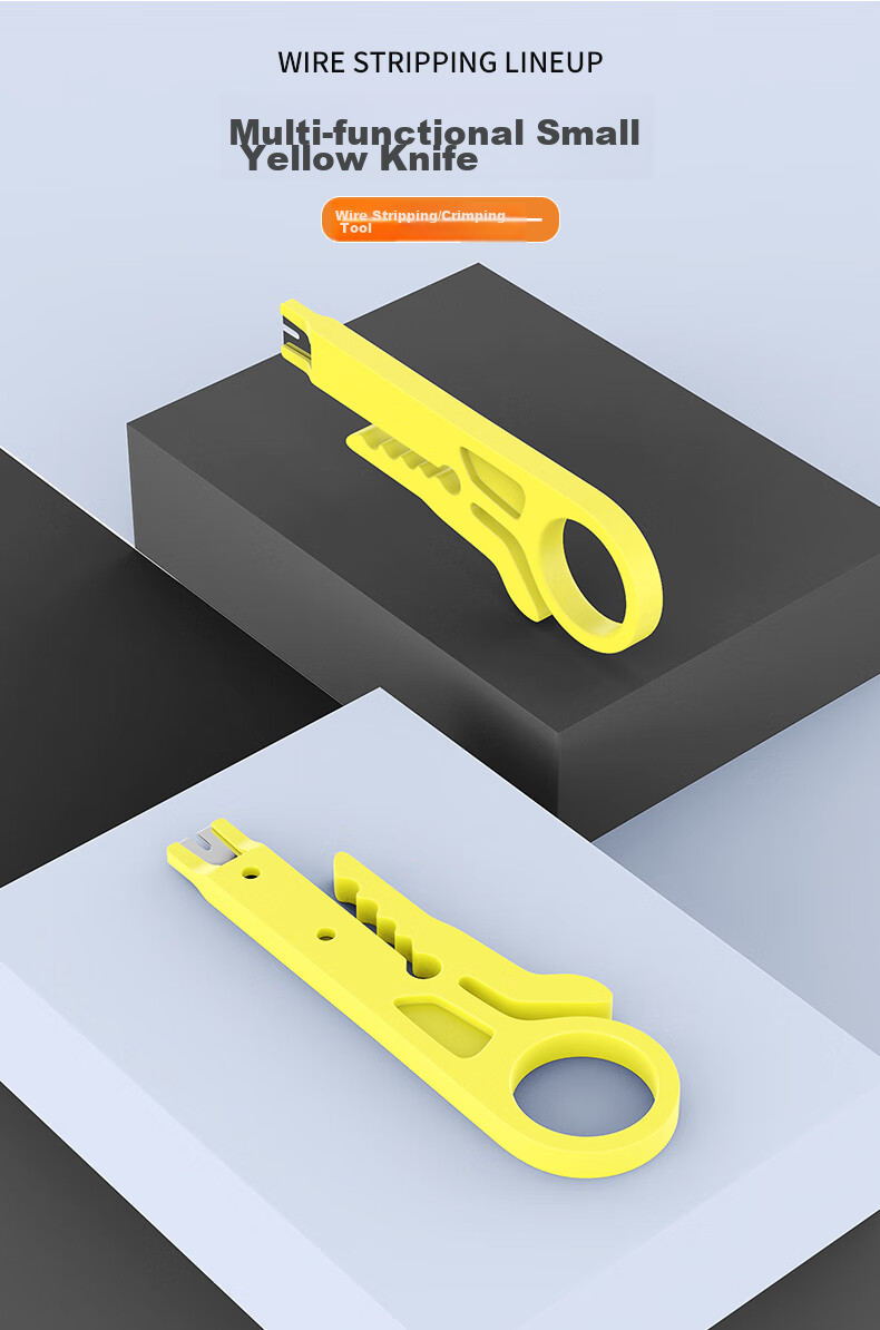 CNCOB Network Cable Crimper Tool Kit, Multifunctional Network Tester, Wire Stripper, RJ45 Crimping Tool Set, CN-A 8