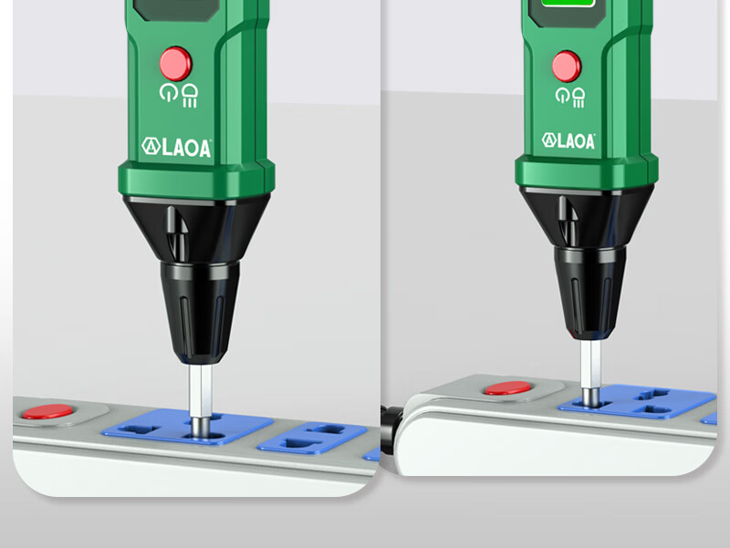 LAOA Digital Display Voltage Tester, Smart Test Pen with Replaceable Heads, Eleven-Character Voltage Tester LA824300 5