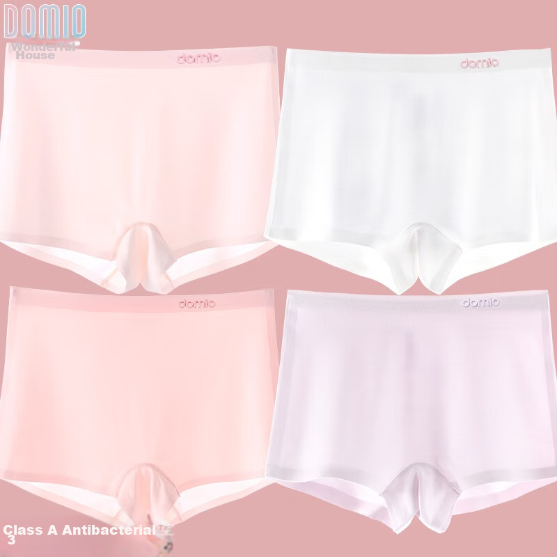 Duomiaowu Girls' Underwear, Children's Ice Silk Modal Boyshorts, Big Kids Summer Thin Antibacterial Shorts, K00107-110