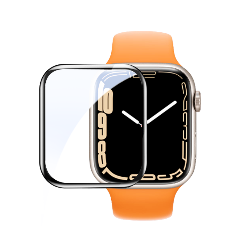 Lanxingxiansheng Compatible with Apple Watch Screen Protector, 45mm Apple Watch 9 Protective Film, Full-Screen Coverage Soft Film - S7/S8/S9 Protective Film