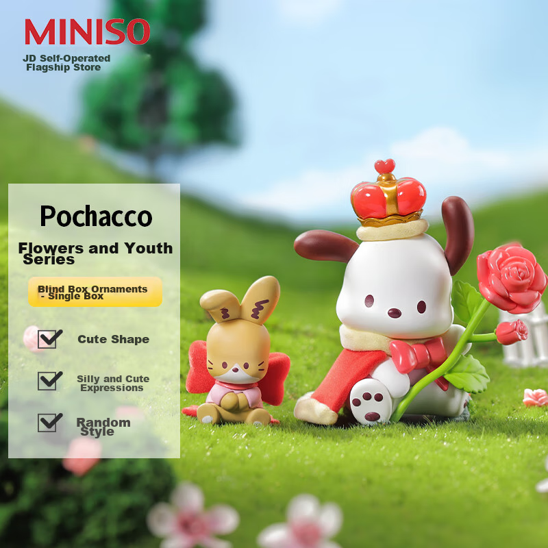 MINISO Pachinko Dog And Youth Blind Box Desktop Figurine Toy Accessories Birthday Gift for Girlfriend, Single Box