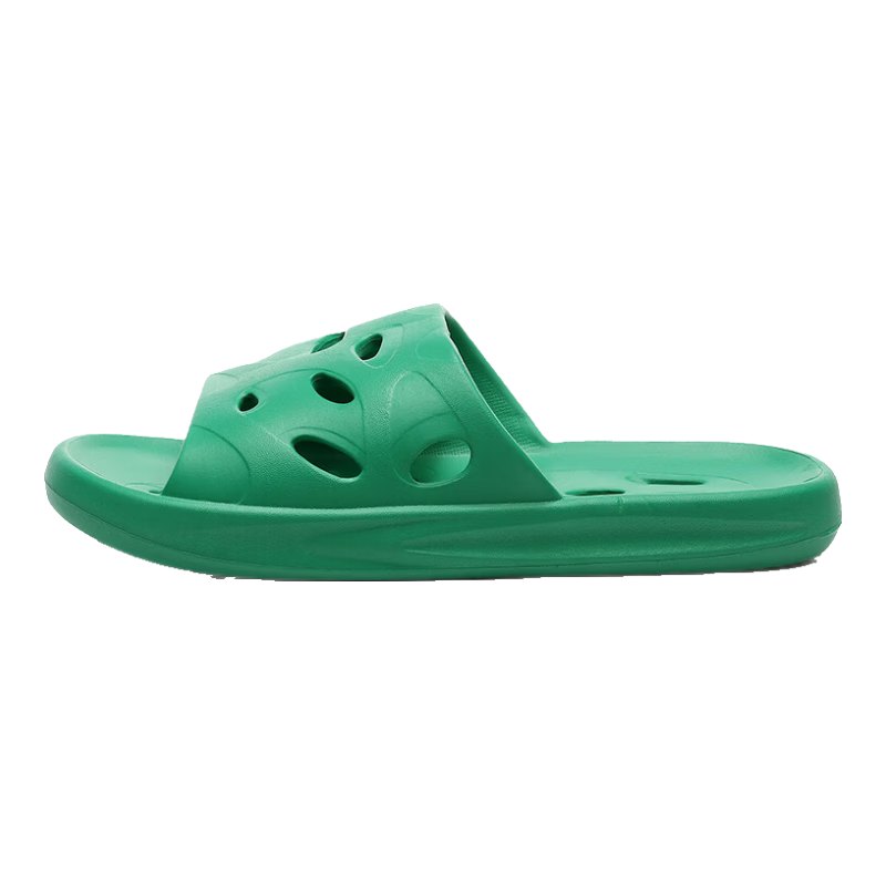 GUOLUOFEI Bathroom Slippers for Men And Women, Summer Indoor Shower Hollow Water-Evaporating EVA Bathroom Sandals, Green, Size 40-41