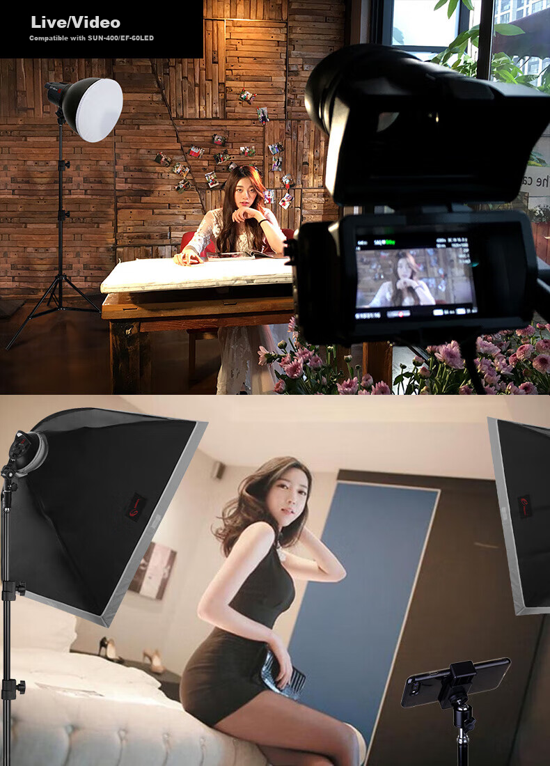 JINBEI JINBEI EQ Series Portable Aluminum Light Stand, Studio Photography Light Stand, Outdoor Photography Flash Stand, Live Streaming Photography Light Stand, EQ-220 Portable Light Stand 2.2m 12