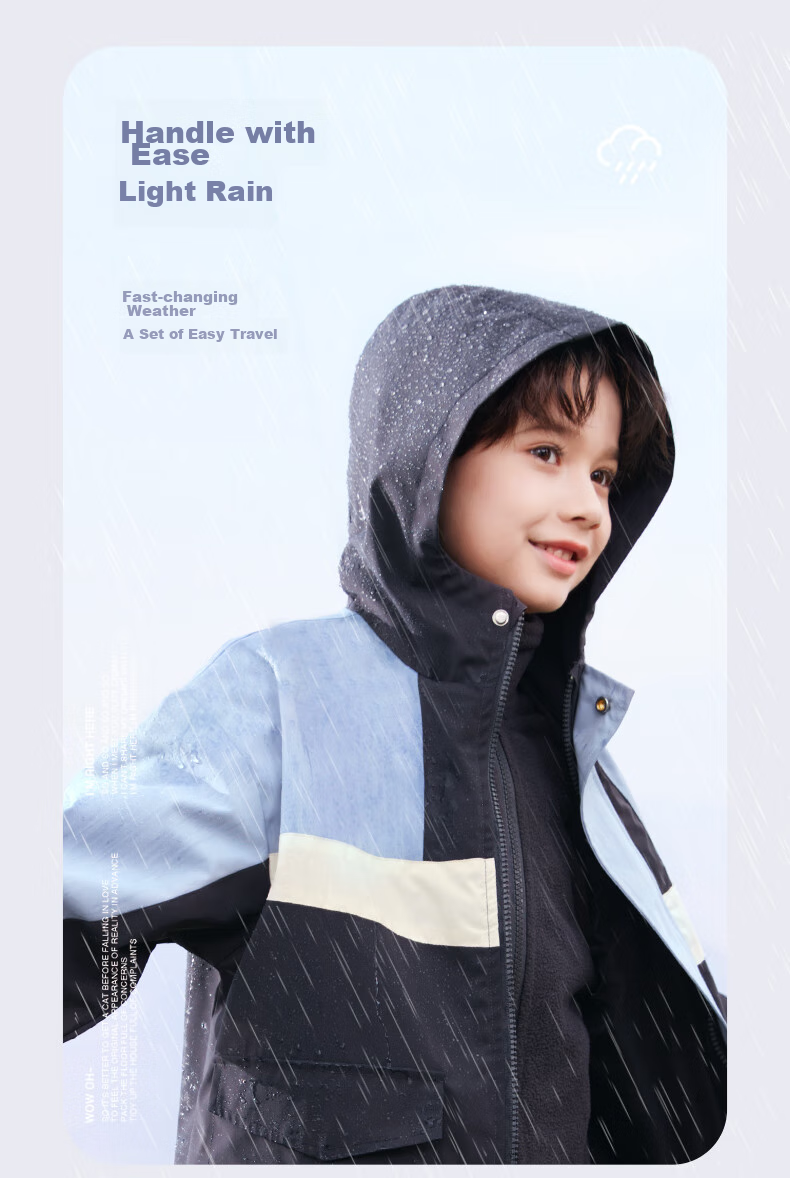Disney Children's Windbreaker Jacket for Boys, Autumn Stylish Three-In Windproof Coat, Big Kids' Clothing S020 Blue 110cm 4