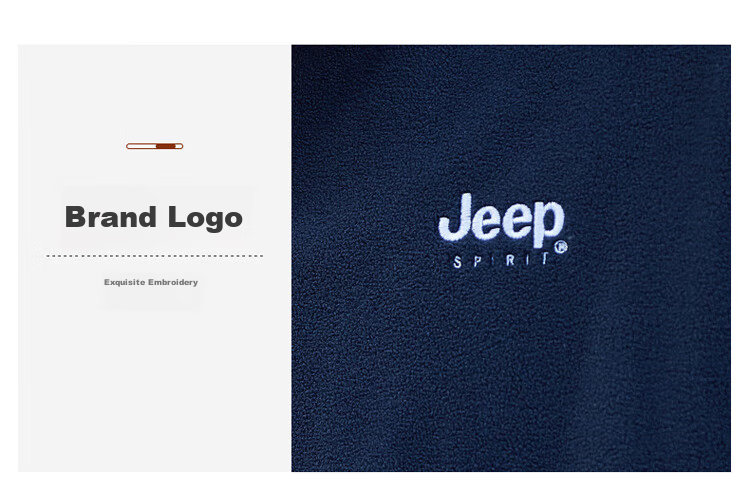 JEEP SPIRIT Men's Jacket, Zip-Up Sweatshirt, Men's Clothing for Autumn, Casual Loose Trendy Fleece Top for Me 8
