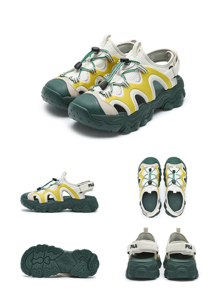 FILA Cat Paw 5 Women's Summer Casual Sandals Beach Mary Jane Shoes 31