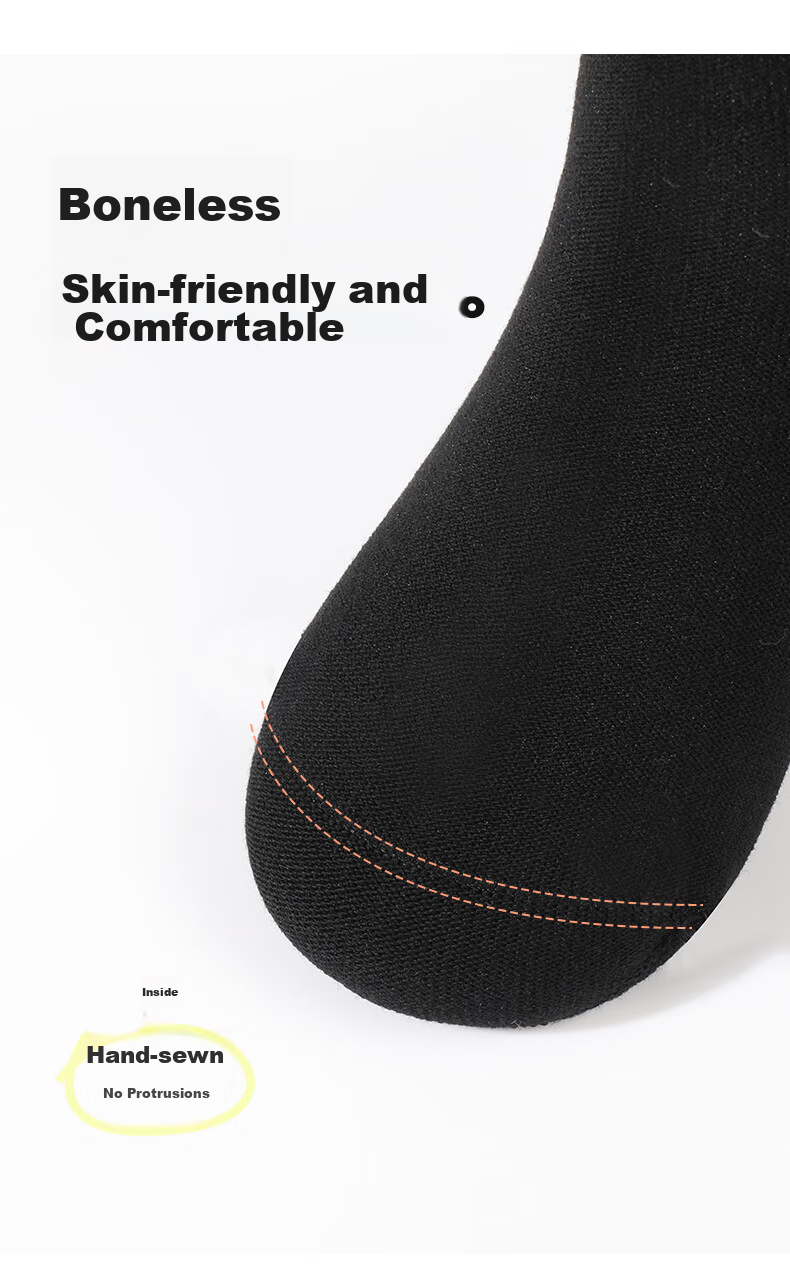 Zhiyouban Girls' Mid-Calf Socks, Children's Knee-High Socks, Spring And Autumn Style, Over-Knee White Long Socks, Black High Socks for Girls, Student Socks 5